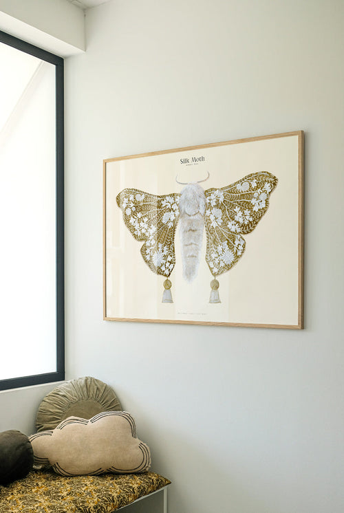 Matos - W. Morris inspired - Silk Moths No.10 - PSTR studio Kunst Poster