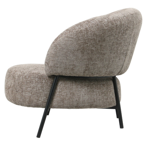 Giga Meubel Fauteuil Jennie - Stof/Metaal - Taupe