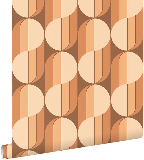 ESTAhome behang retro ornamenten terracotta - 50 x 900 cm - 131590 - vtwonen shop