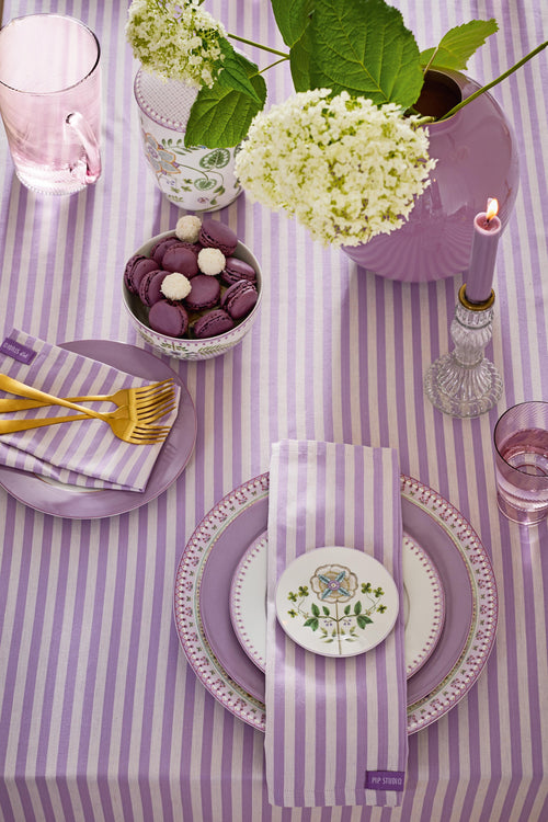 Pip Studio - Servetten Stripes - Lila - 40x40 cm - Set van 4
