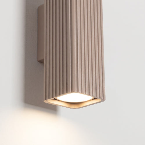 Sollux Lighting Wandlamp RAYO 20 taupe - 6x8x20cm