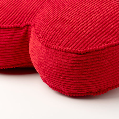 LOVE - sierkussen 40x40 cm - hart - True Red - rood