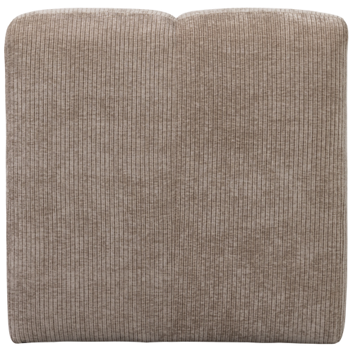 WOOOD eetbankje 84cm met rugleuning Mojo - Ribstof - Donker Zand