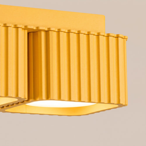 Sollux Lighting Plafondlamp RIFF 2 geel Gx53 - 20,5x10x8cm