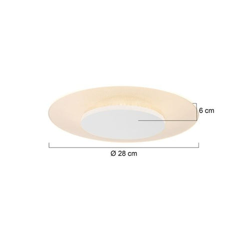 Steinhauer plafond - 28x 6 cm - wit