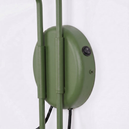Sollux Lighting Wandlamp NOX 2 olijfgroen met schakelaar - 150x80x30cm