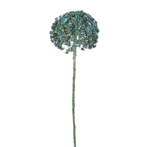 Sia Deco Kunstmatige Paillettengem Allium Stengel - Blauw - H90 - vtwonen shop