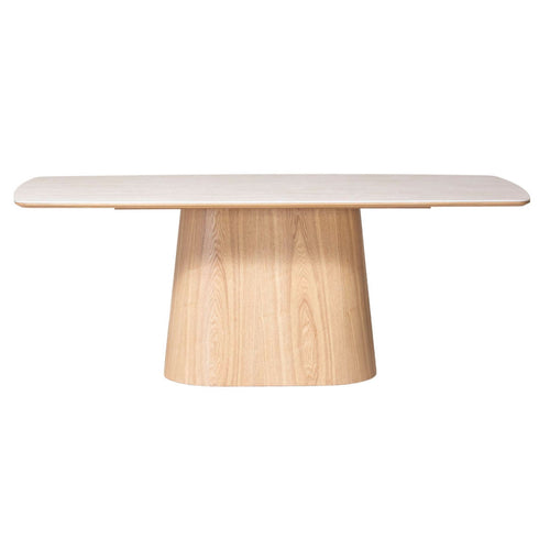 Giga Meubel Eettafel Thomas - Rechthoek Naturel/Keramiek - 200x90x76cm - vtwonen shop