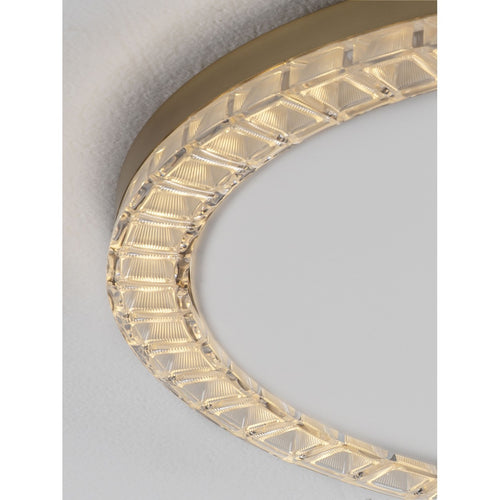 Nova Luce GREAMY Decoratieve plafondlamp in goudkleur met Triac dimbare LED-chip, 21W, 1365lm, 3000K