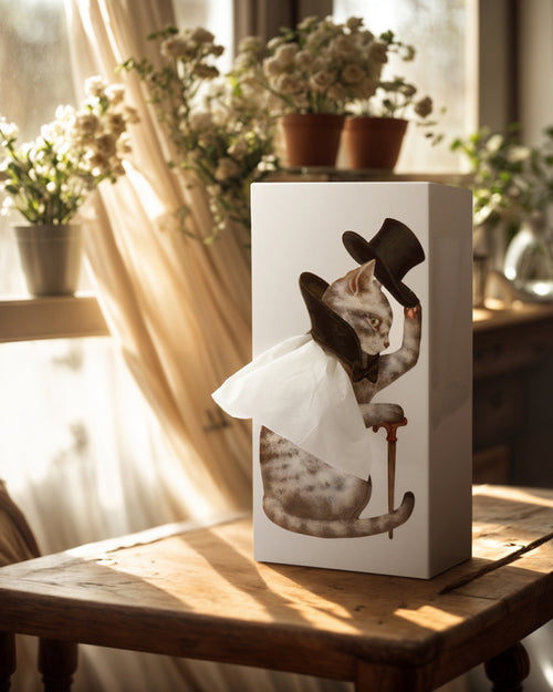 Spextrum Tissue Up Cat - tissuehouder - wit - vtwonen shop