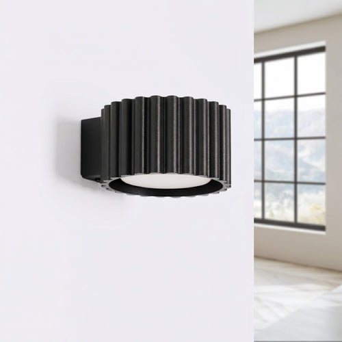 Sollux Lighting Wandlamp AURA zwart Gx53 - 10x12x6cm