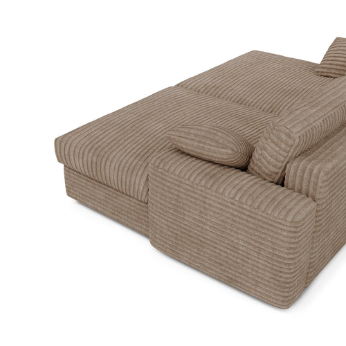 Premium Interiors - Sofa PLUM - xxl ribfluweel mol 260cm