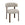 DÉJA Living Eetkamerstoel Alamo - Taupe/Walnoot - Set van 2