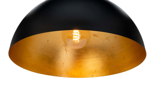 EGLO hanglamp Gaetano 1 - e27 - ø 53 cm - zwart/goud - vtwonen shop