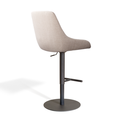 Nolon Niva-Isa tulp barkruk beige verstelbaar - zwarte poten