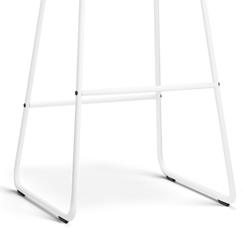 Nolon Nino-Fé barkruk grijs melange - wit onderstel - 65 cm - vtwonen shop