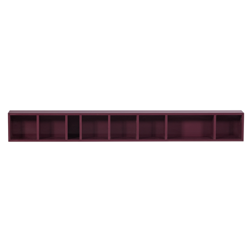 vtwonen wandkast Show It - MDF - Bordeauxrood - 16x130x12