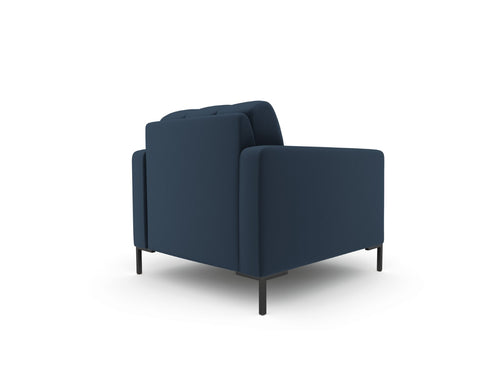Cosmopolitan Design Fauteuil Bali structurele stof, blauw - 96x87x75cm