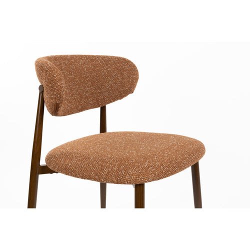 Housecraft Living Noor Eetkamerstoelen Terracotta - Set van 4