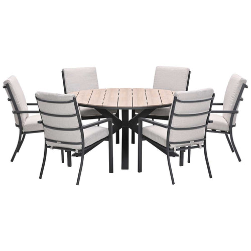 Garden Impressions tuinset Senja - Tulli - desert sand - Ø148x75 cm - 6-delig - vtwonen shop