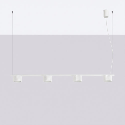Sollux Lighting Kroonluchter AURA 4 wit Gx53 - 122x10x208cm