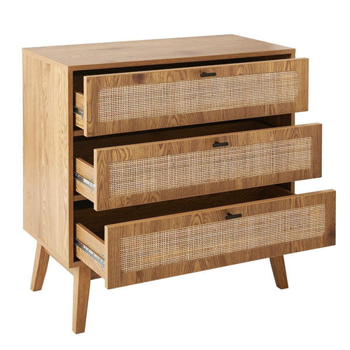 Calicosy - ALIA Ladekast 3 lades - Licht hout - 39x80x79 cm