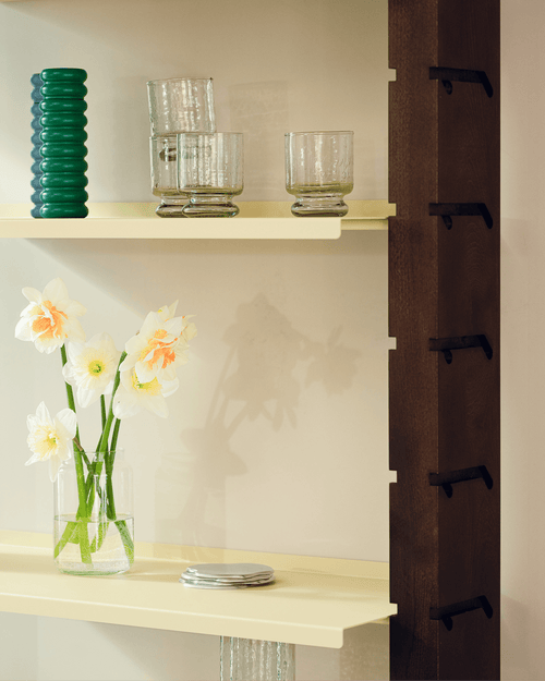noo.ma Ravi modulair wandrek, botergeel, 106 x 35 x 200,5 cm