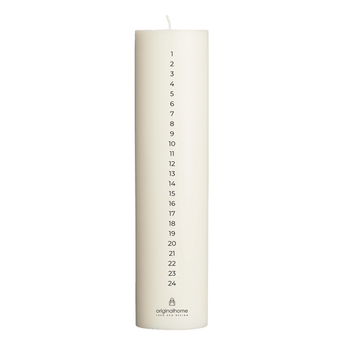 Originalhome adventskaars - 25 cm - wit