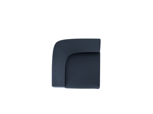 Micadoni - Hoekmodule "Miley" boucle donkerblauw - 90x90x70cm