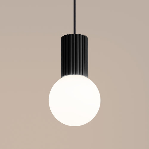 Sollux Lighting Hanglamp HALO 1 zwart - 12x12x120cm