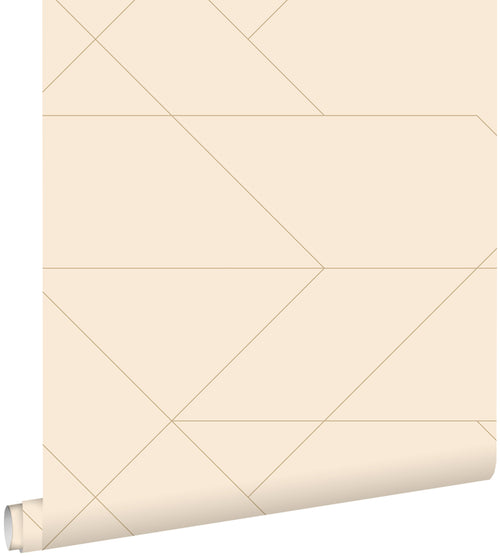ESTAhome behang grafische lijnen beige - 50 x 900 cm - 139773 - vtwonen shop