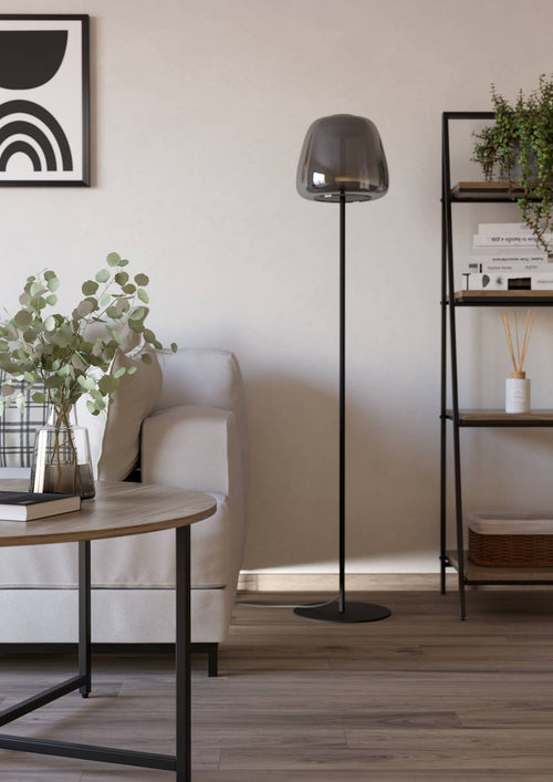 EGLO connect.z staande lamp Alfero-Z - led - glas - zwart/chroom - vtwonen shop