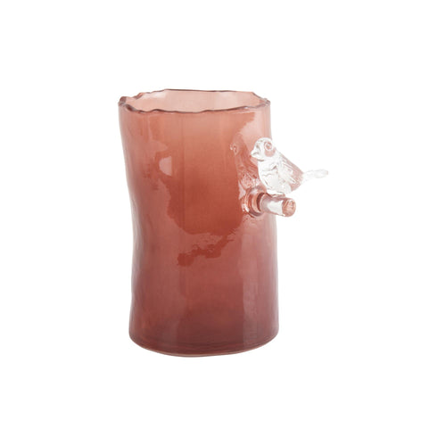 Present Time vaas Bird On Branch - rood - Ø9.5cm - vtwonen shop