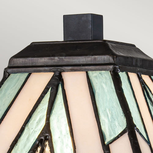 1-flammige mittelgroße Tischlampe im Vintage-Stil aus Bronze