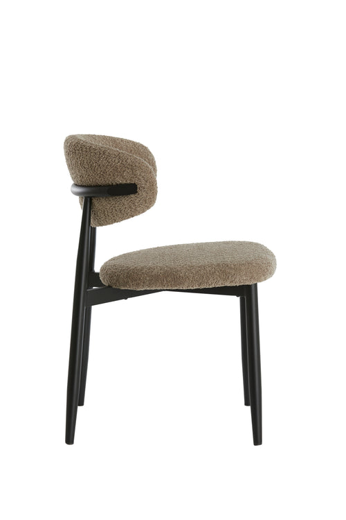 Light & Living eetkamerstoel ENIOLA - 54x52x76cm - bruin - Set van 2