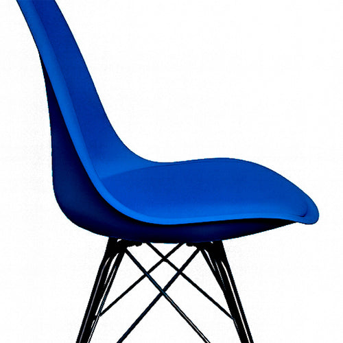 Kick kuipstoel Metal Luuk - Donkerblauw
