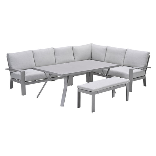 Garden Impressions lounge dining set Camilo taupe - valley sand 6-delig