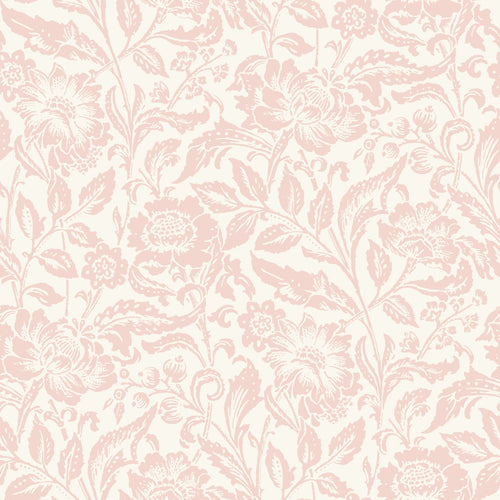 ESTAhome behang vintage bloemen zacht roze - 50 x 900 cm - 132113