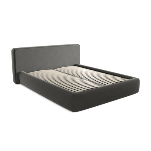 LaMiaSofa Bed met opbergruimte Firenze - velours - staal - 200x225x82