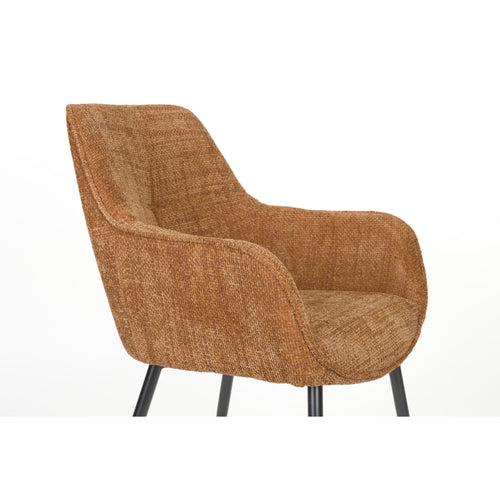 Housecraft Living Jez Eetkamerstoelen met armleuning Oranje - Set van 2 - vtwonen shop