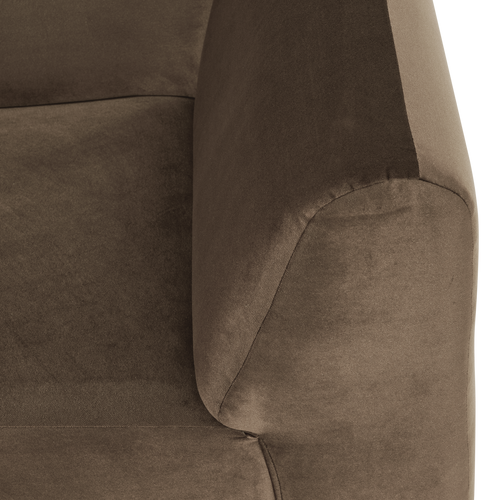 WOOOD hoekelement recht Mojo Base - Velvet - Taupe - 74x105x105
