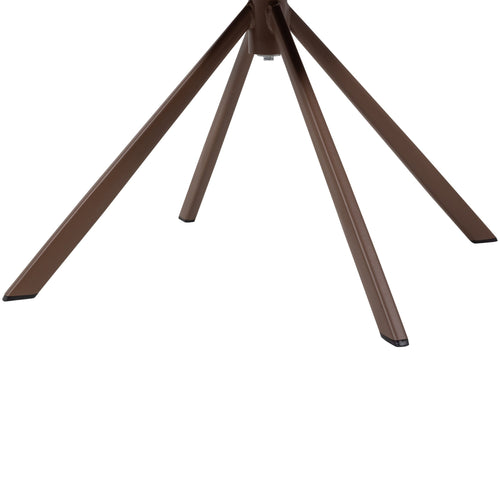 WOOOD eetkamerstoelen Femke - Chenille - Bruin- Set van 2