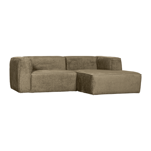 WOOOD chaise longue bank rechts Bean - Structure Velvet - Spices - 73x254x178 - vtwonen shop