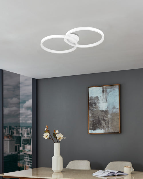 EGLO plafondlamp Amandolo - led - 67,5 cm - wit - dimbaar