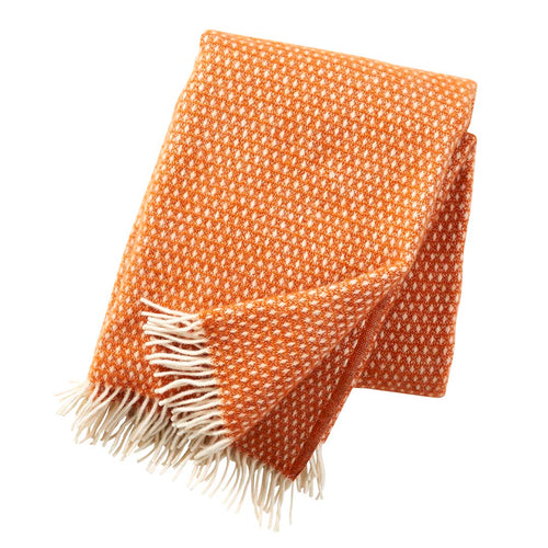 Klippan 100% wollen deken - Knut - orange - 130x200cm - vtwonen shop