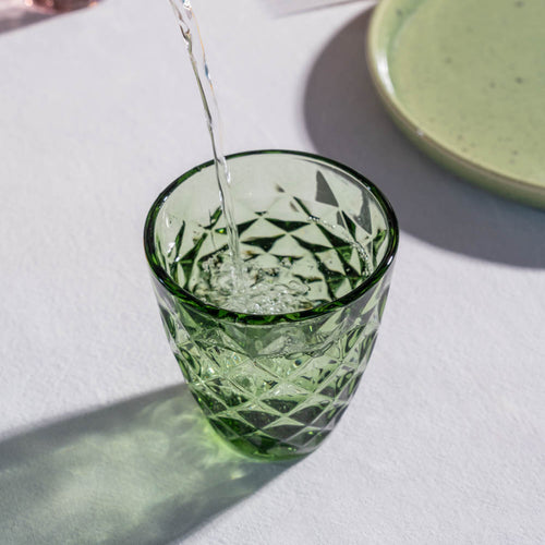 Salt & Pepper - Glas 22cl groen Prisma - Set van 4 - vtwonen shop