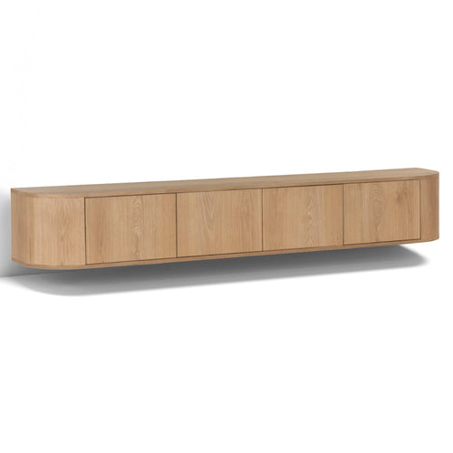 Livingfurn tv-meubel Novero Zwevend - bruin - 35x220x33 - vtwonen shop