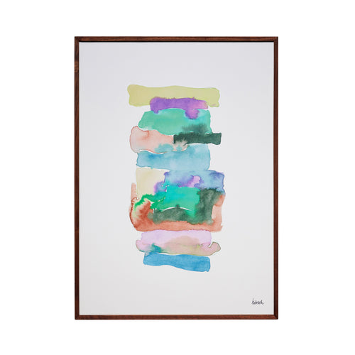 Hübsch lijst Focal - glas/mdf/walnoothout - 52x2xh72cm - vtwonen shop