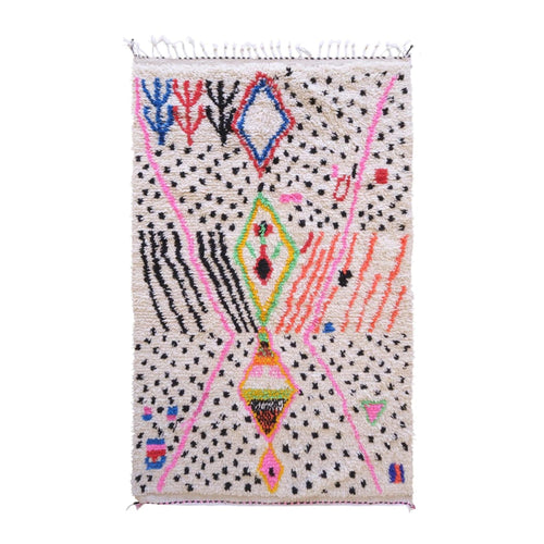 AFK Living vloerkleed Berber - handgemaakt - Wol - 124 x 222 cm