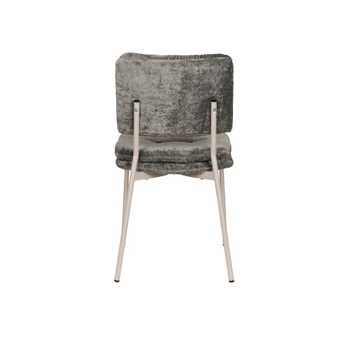 Housecraft Living Franck Eetkamerstoelen Velours Grijs - Set van 2 - vtwonen shop